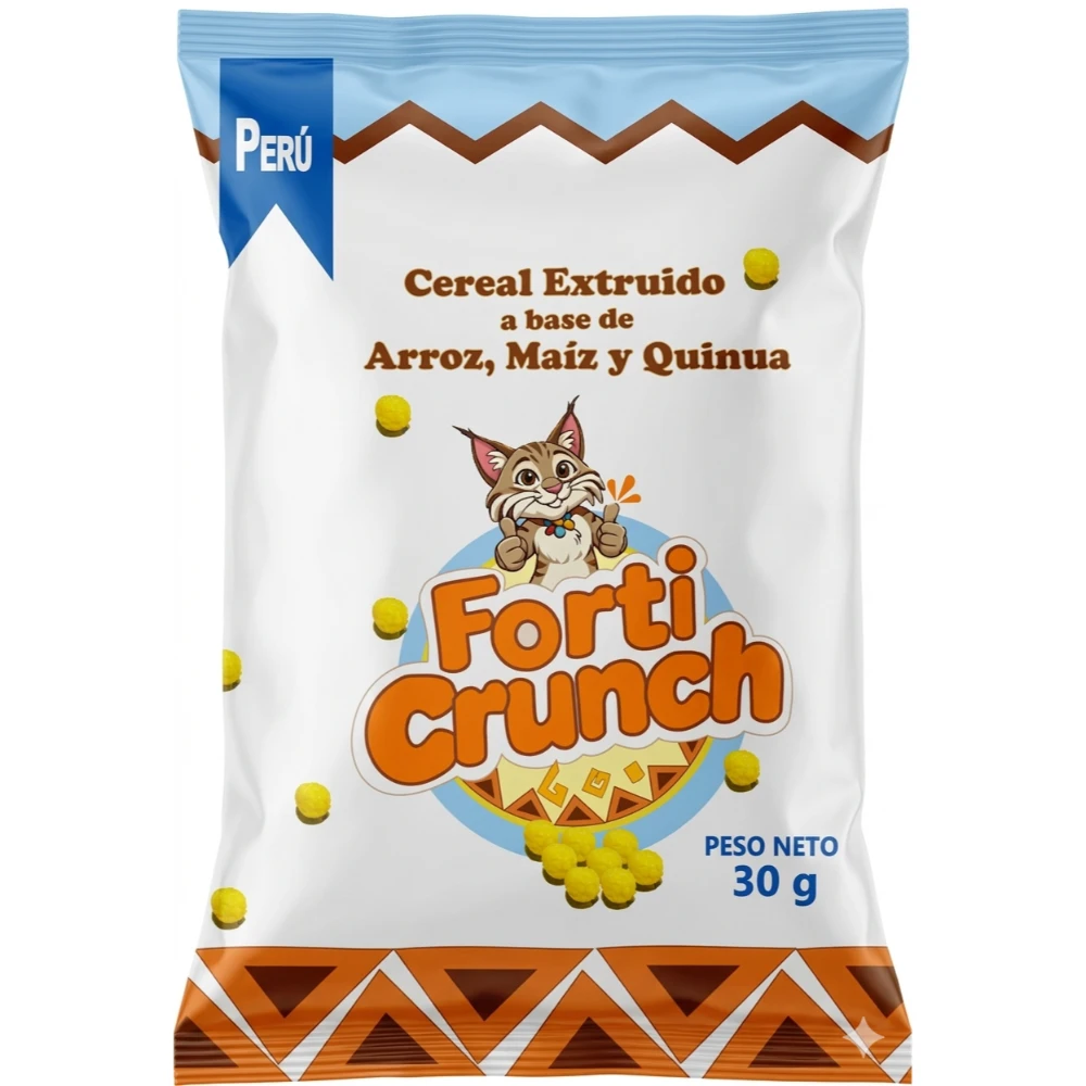 CEREAL EXTRUIDO A BASE DE ARROZ, MAÍZ Y QUINUA
